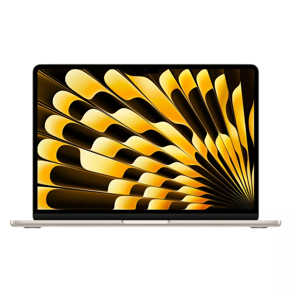 لپ تاپ 13.6 اینچی اپل مدل MacBook Air MC8J4 2024 LLA-M3-16GB RAM-256GB SSD