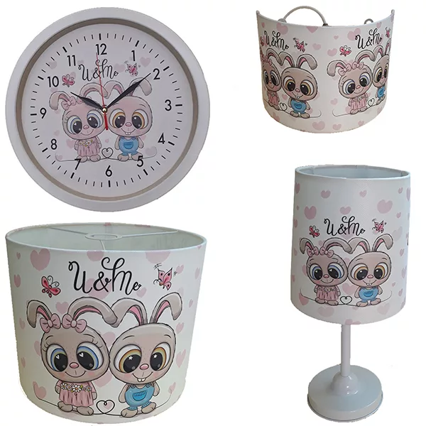 لوستر کودک مدل خرگوش کد 01109 مجموعه 4 عددی