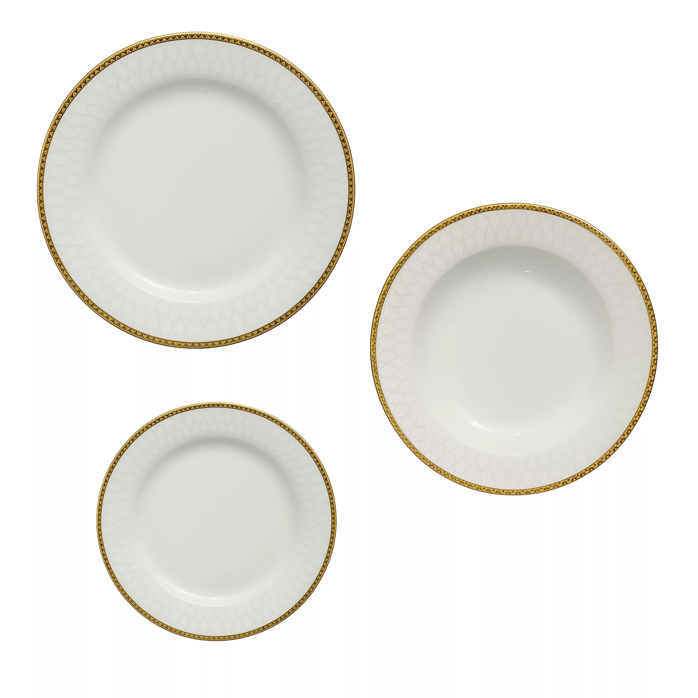 سرویس غذاخوری 18 پارچه 6 نفر شرکت صنایع چینی تقدیس مدل گرد طرح پرنسس کد 04