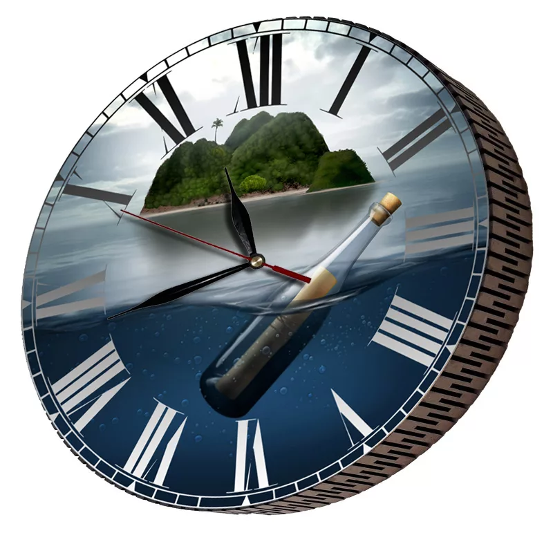 ساعت دیواری مدل نامه ای در بطری