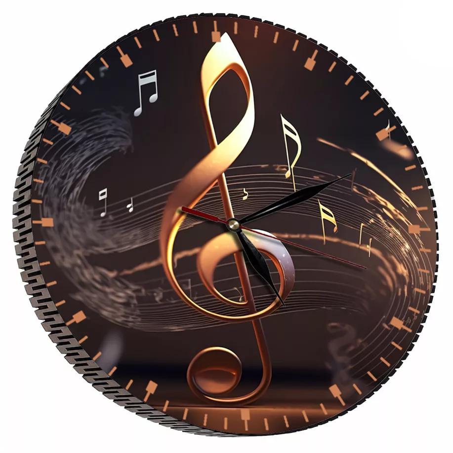 ساعت دیواری مدل نت موسیقی