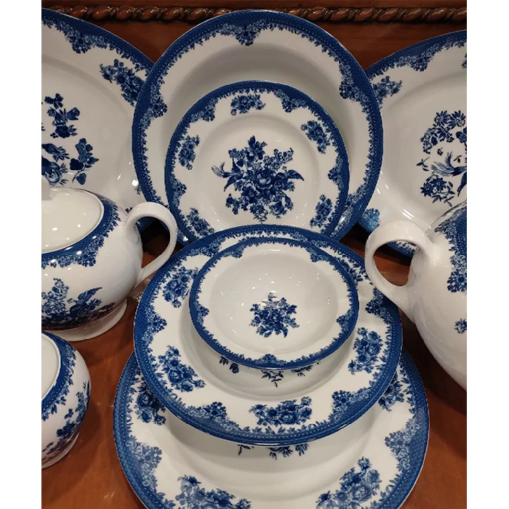 سرویس غذاخوری 28 پارچه 6 نفر چینی زرین ایران مدل ایتالیا اف فلورانس درجه عالی