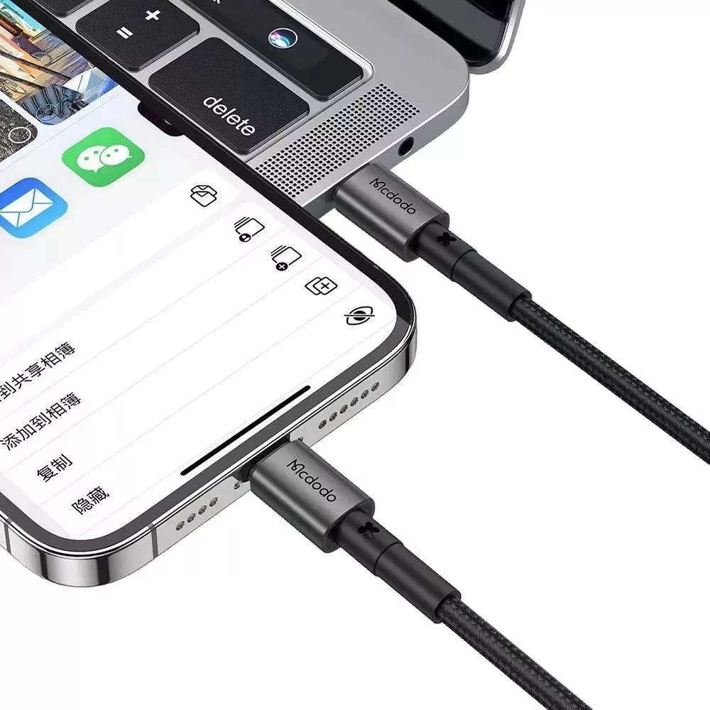 کابل تبدیل USB-C به لایتنینگ مک دودو مدل CA-2851 طول 1.8 متر