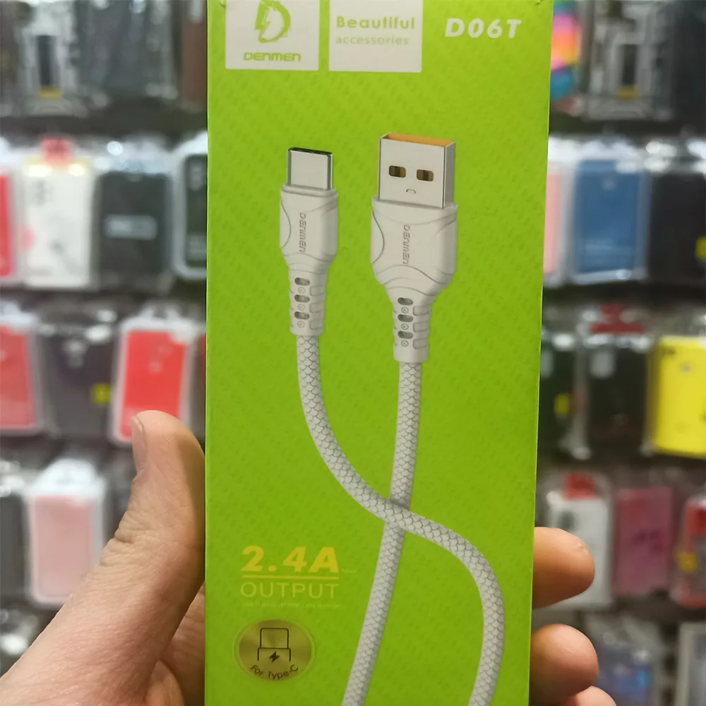کابل تبدیل USB به USB-C دنمن مدل D06T طول 1 متر