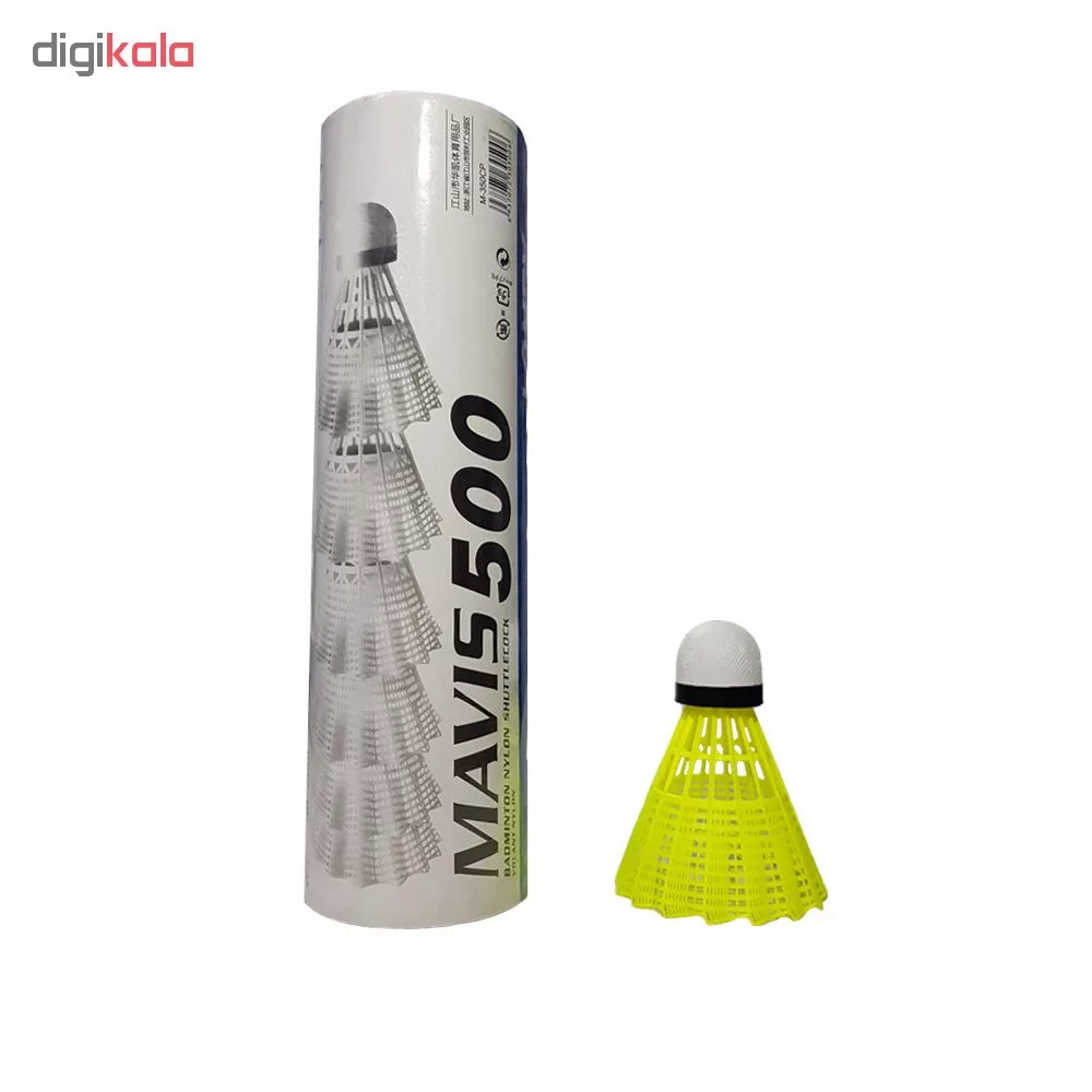 توپ بدمینتون مدل MAVIZ 500  بسته 6 عددی