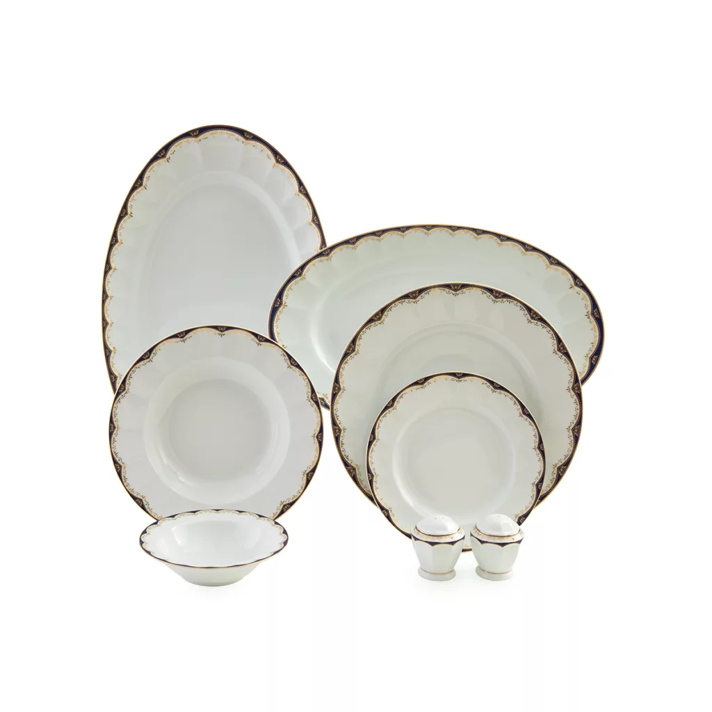 سرویس غذاخوری 103 پارچه چینی زرین ایران طرح النور درجه یک