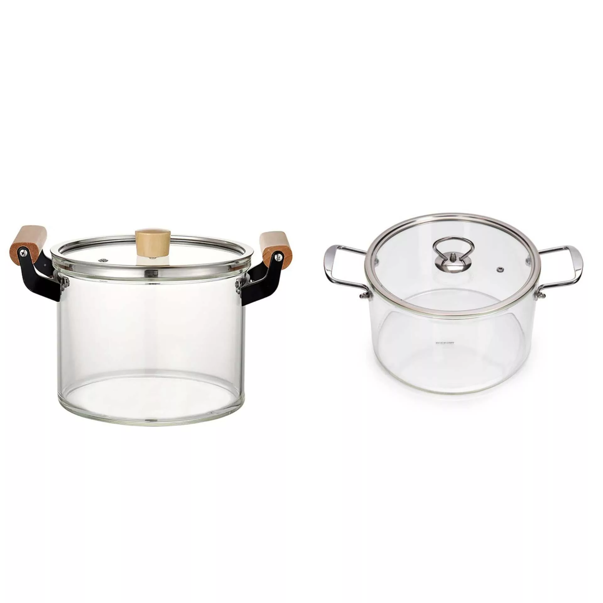 سرویس قابلمه 2 پارچه مدل شیشه ای کد NC21-NC23