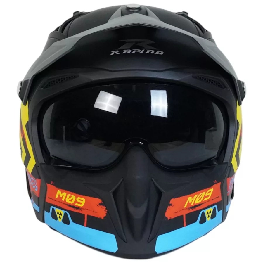 کلاه کاسکت فک جداشونده راپیدو مدل 890+ mt09 danger