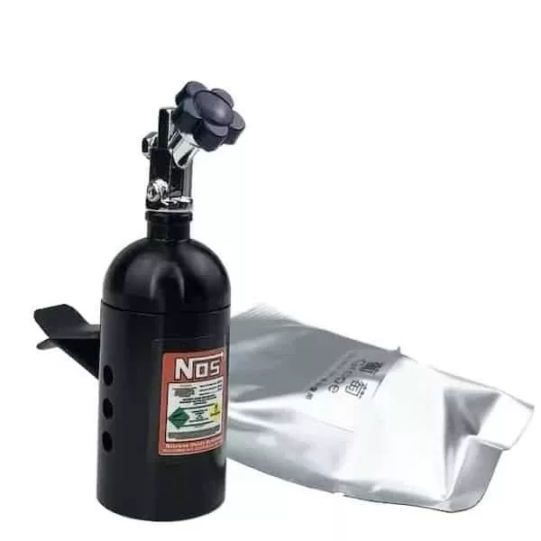 خوشبوکننده داخل خودرو مدل کپسول نیتروژن NOS با رایحه لیمو حجم 30 میلی لیتر