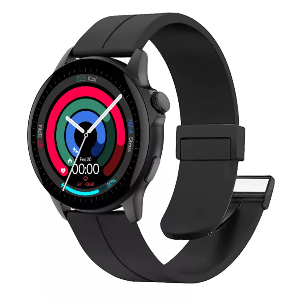 ساعت هوشمند 50 میلی متر جی تب مدل GTR4 با بند سیلیکونی