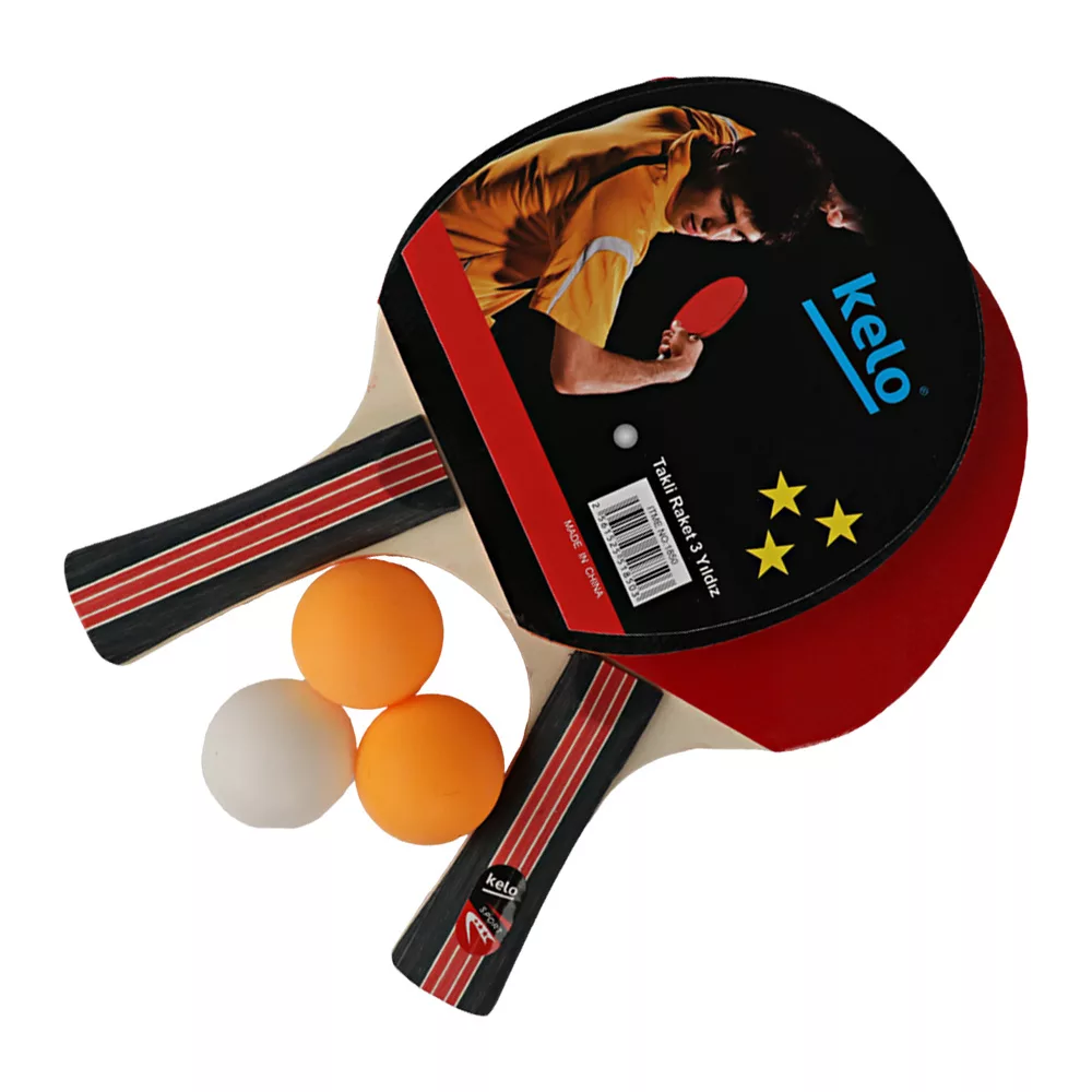 راکت پینگ پنگ کلو کد 1850 به همراه توپ بسته 5 عددی