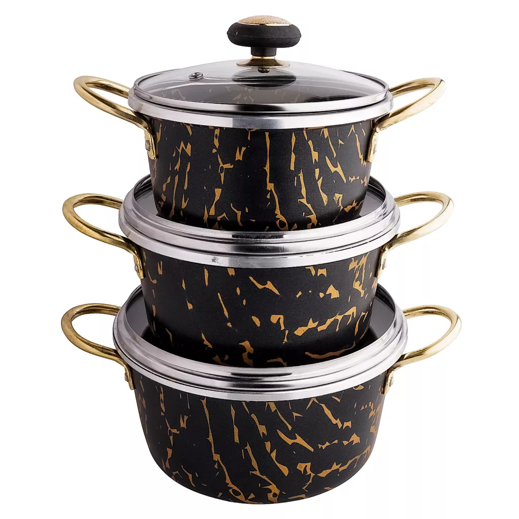 سرویس قابلمه گرانیتی ۶ پارچه مدل ۳۹۳۱