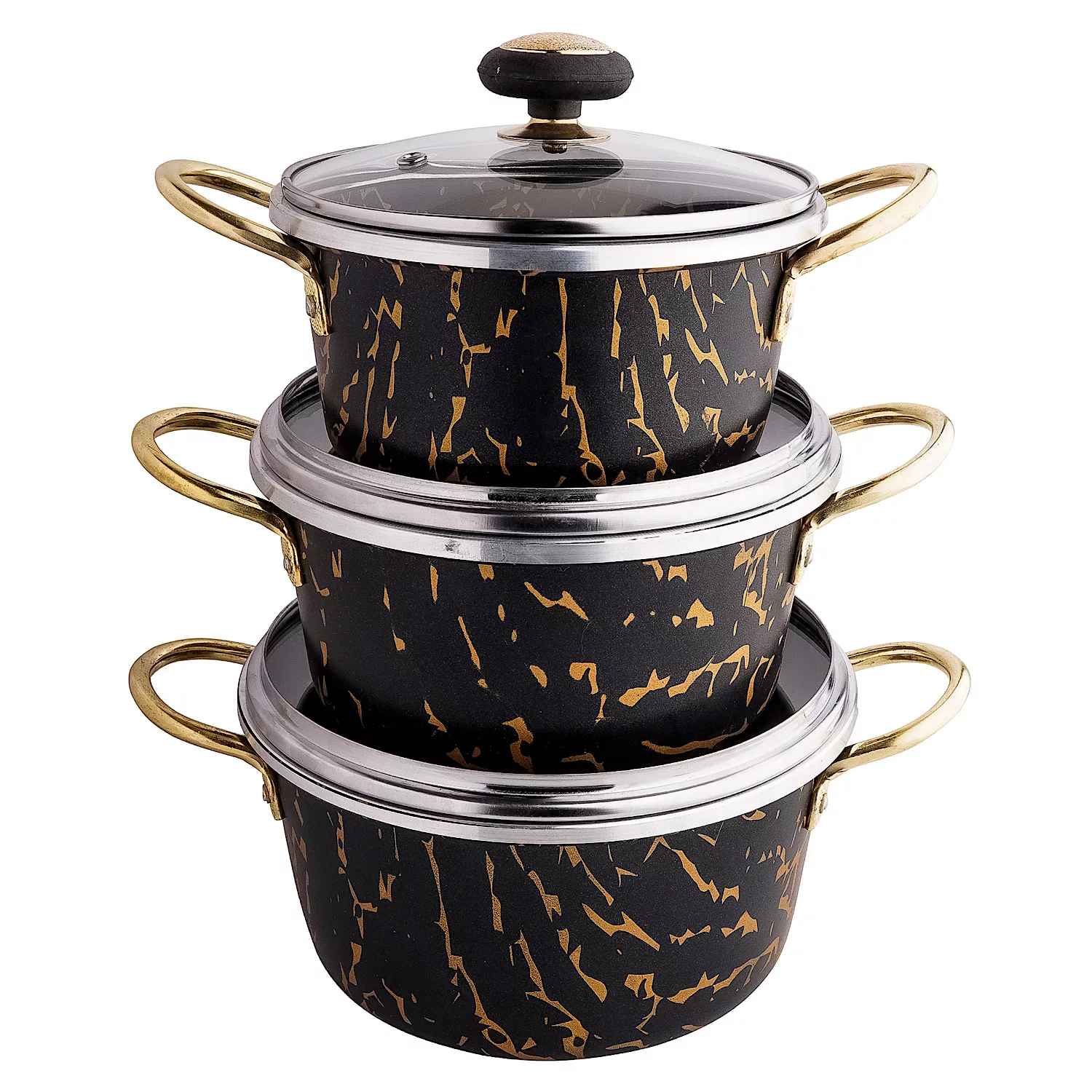 سرویس قابلمه گرانیتی ۶ پارچه مدل ۳۹۳۱