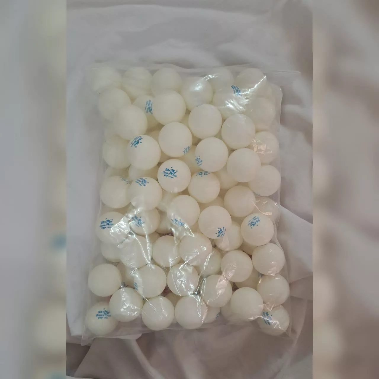 توپ پینگ پنگ دبل فیش مدل تک ستاره کد V40 بسته 100 عددی