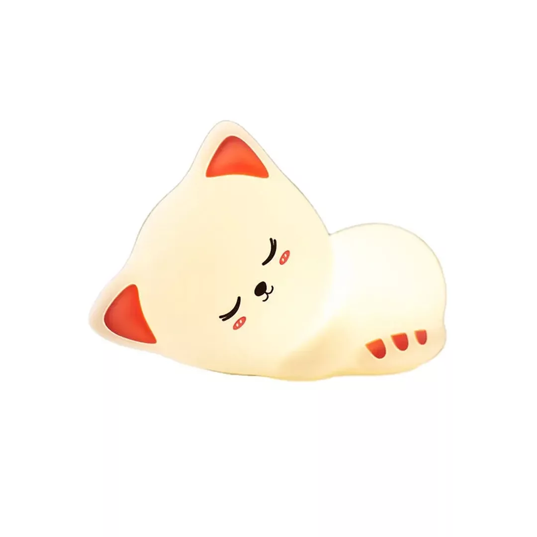 چراغ خواب اتاق کودک مدل گربه تک رنگ