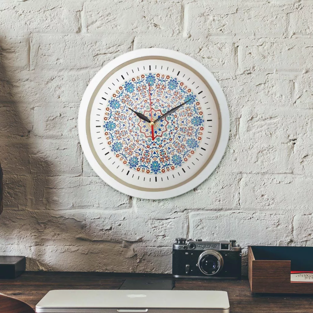 ساعت دیواری مدل ترمه کد 12024