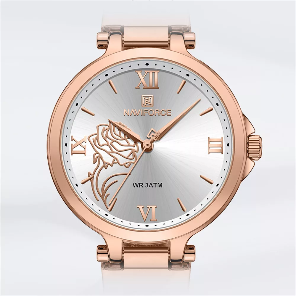 ساعت مچی عقربه‌ای کوارتز زنانه نیوی فورس مدل NF5060RGW