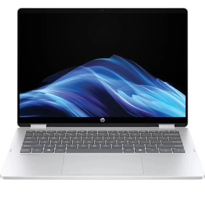 لپ تاپ 14 اینچی اچ‌ پی مدل OmniBook 5 Flip 14-fp0023dx-Core 7 150U-16GB LPDDR5 5200MHz-2TB SSD-IPS-Touch-Backlit – کاستوم شده