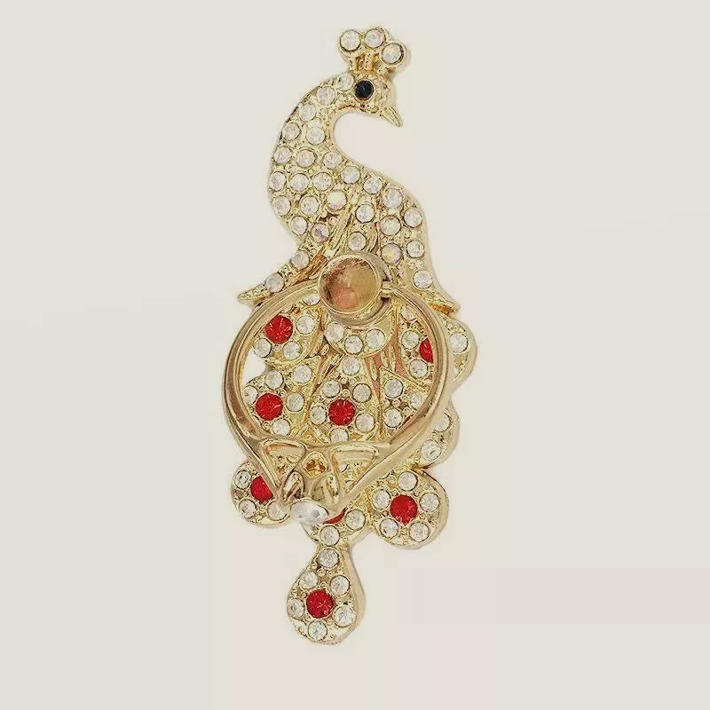 پایه نگهدارنده گوشی موبایل پاپ سوکت مدل طاووس نگیندار