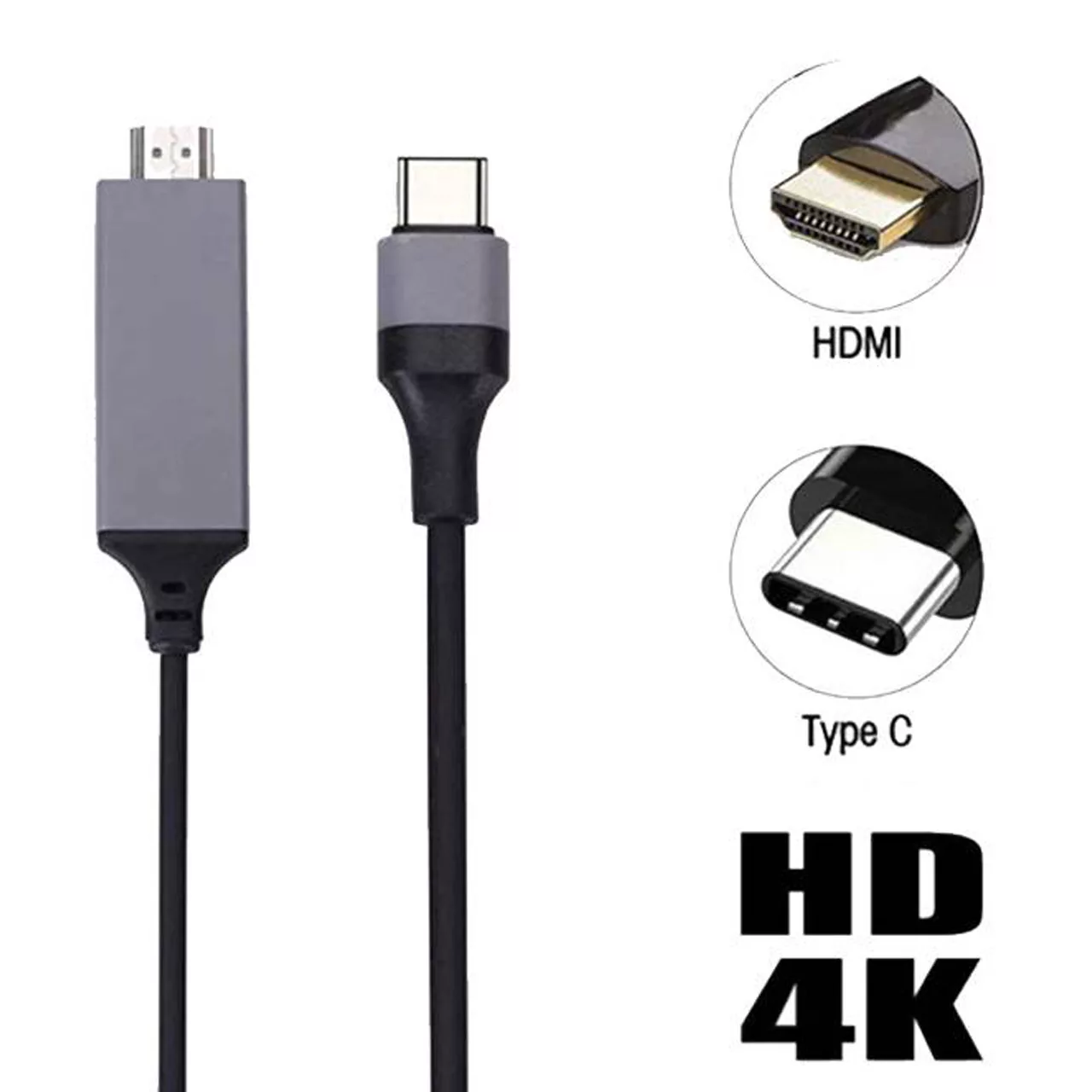 کابل تبدیل USB-C به HDMI مدل TH001 طول 2 متر