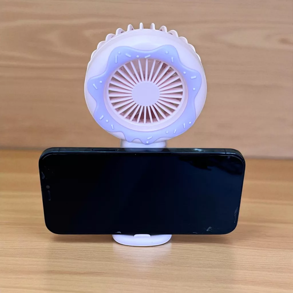 پنکه دستی مدل دونات شارژی کد 677