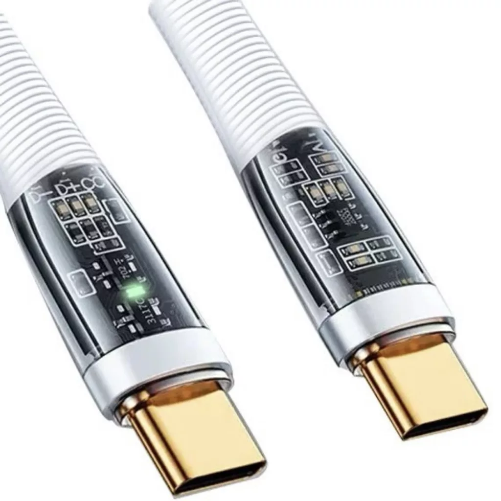 کابل تبدیل UsB-C به لایتنینگ فرست یو مدل Co25-LED طول 1 متر