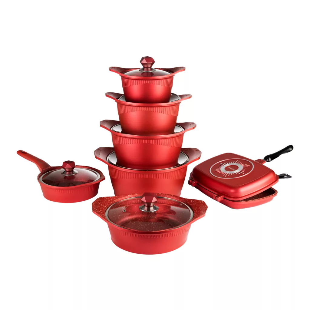 سرویس قابلمه و تابه چدن 14 پارچه مدل 14911