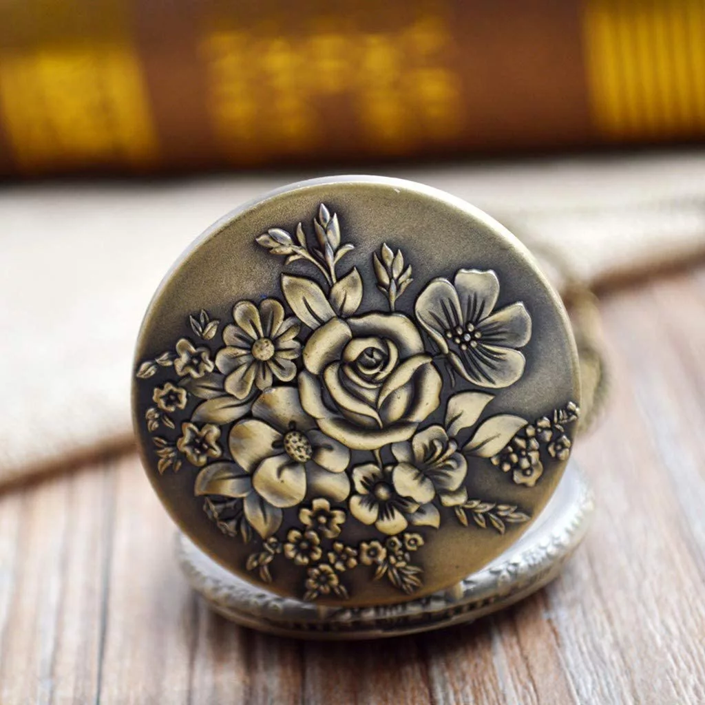 ساعت گردنبندی عقربه ای مدل FLOWER-3