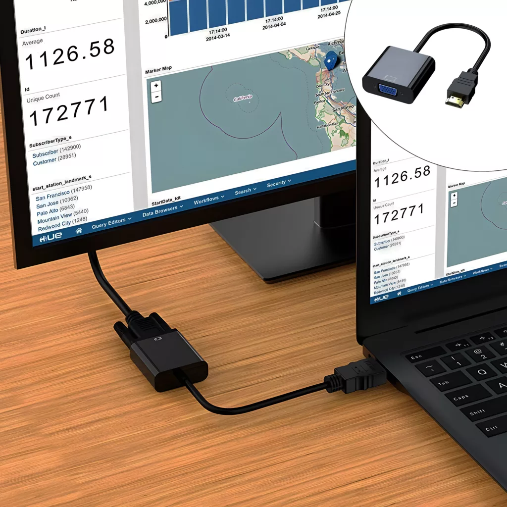 مبدل HDMI به VGA مدل HD to VG