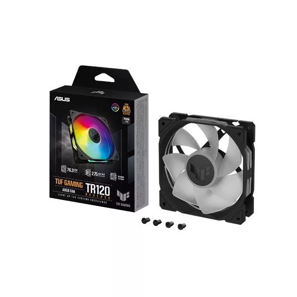 فن کیس ایسوس مدل TUF GAMING TR120 REVERSE ARGB BK
