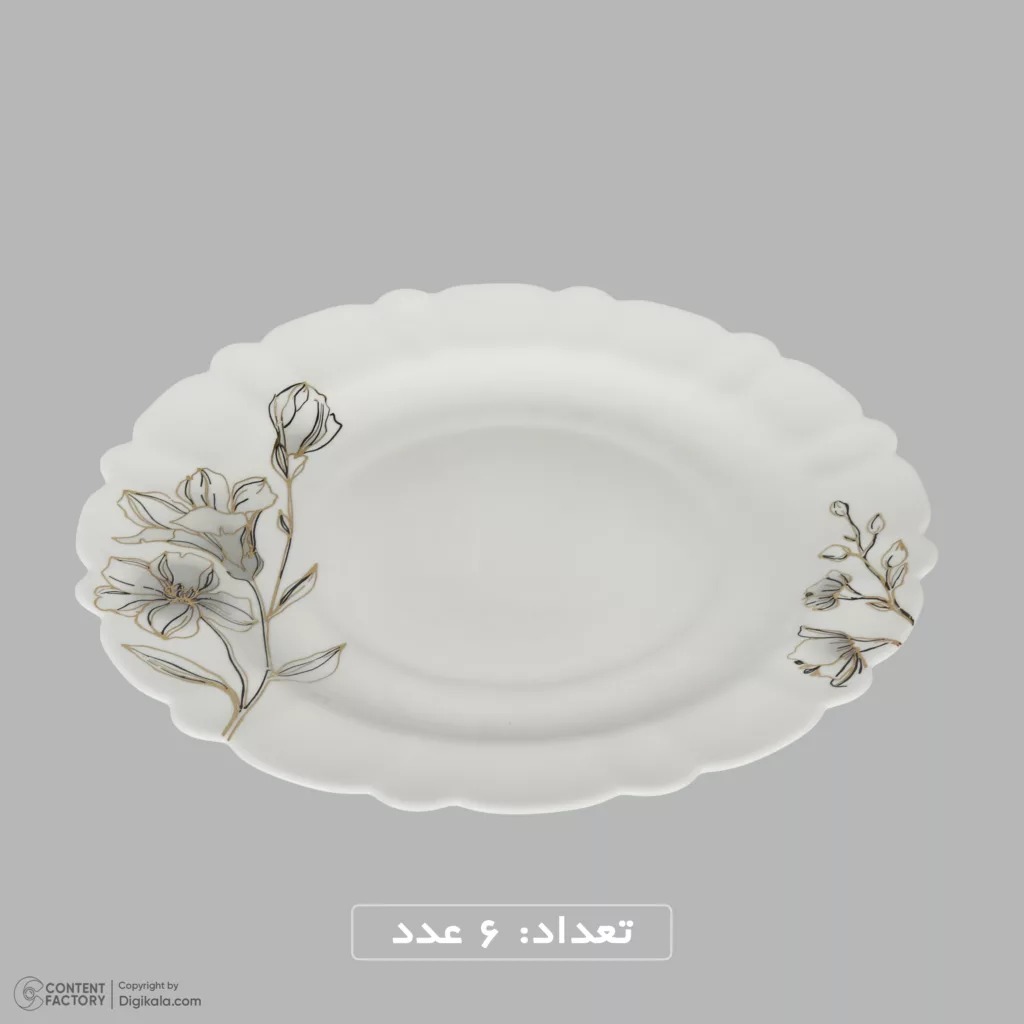 سرویس غذاخوری 25 پارچه 6 نفر مدل شیپوری