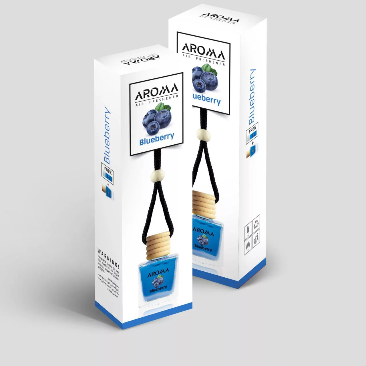 خوشبو کننده خودرو آروما مدل بلوبری حجم 10 میلی لیتر