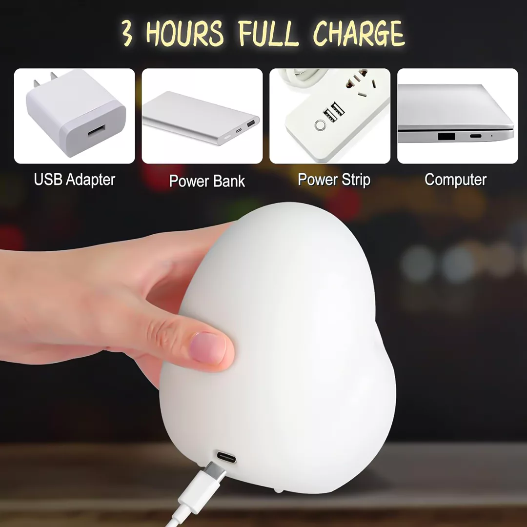 چراغ خواب مدل ضربه ای طرح اردک کد 118