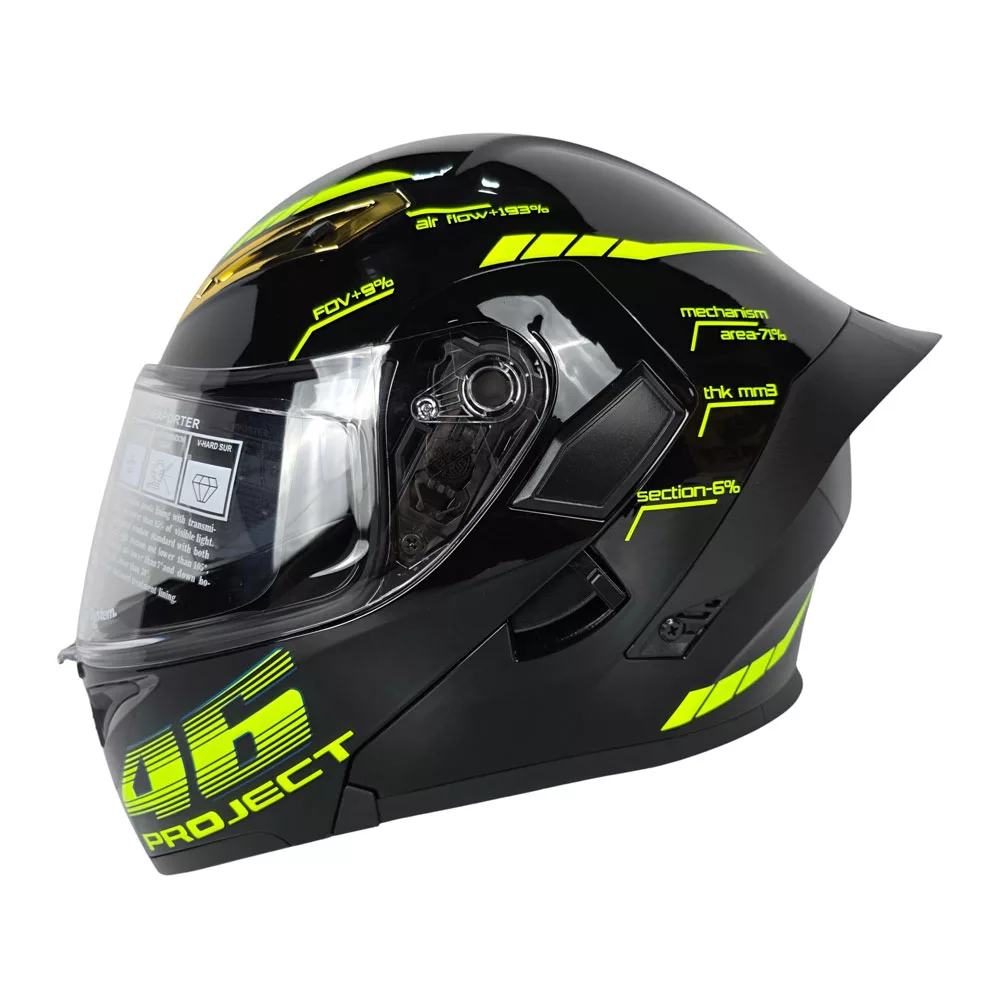 کلاه کاسکت فک متحرک کایک مدل 772 طرح Fashion46