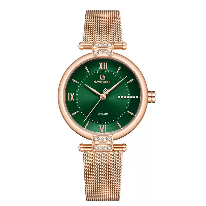 ساعت مچی عقربه ای زنانه نیوی فورس مدل nf5019