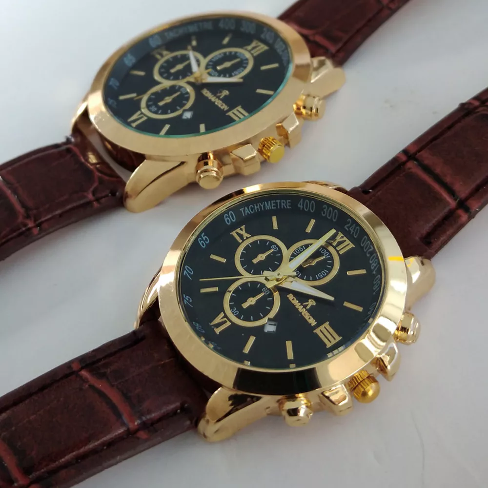 ساعت مچی عقربه ای زنانه مدل بند چرمی اسپرت کد 670