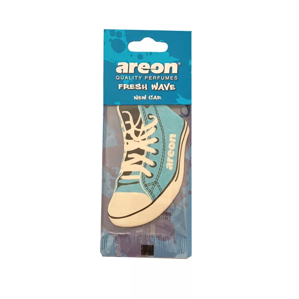خوشبوکننده خودرو آرئون مدل کارتی طرح کتانی با رایحه خودروی نو