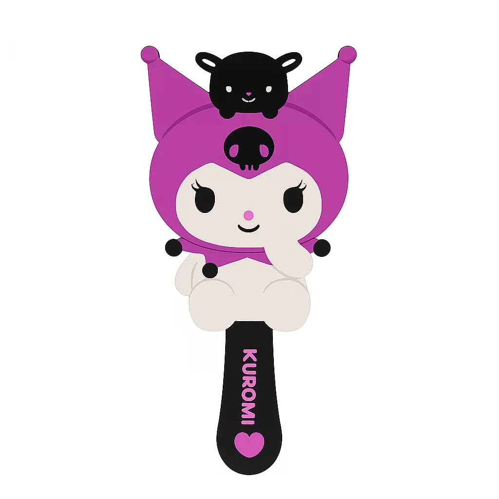 آینه آرایشی دسته دار مدل کرومی کد 10