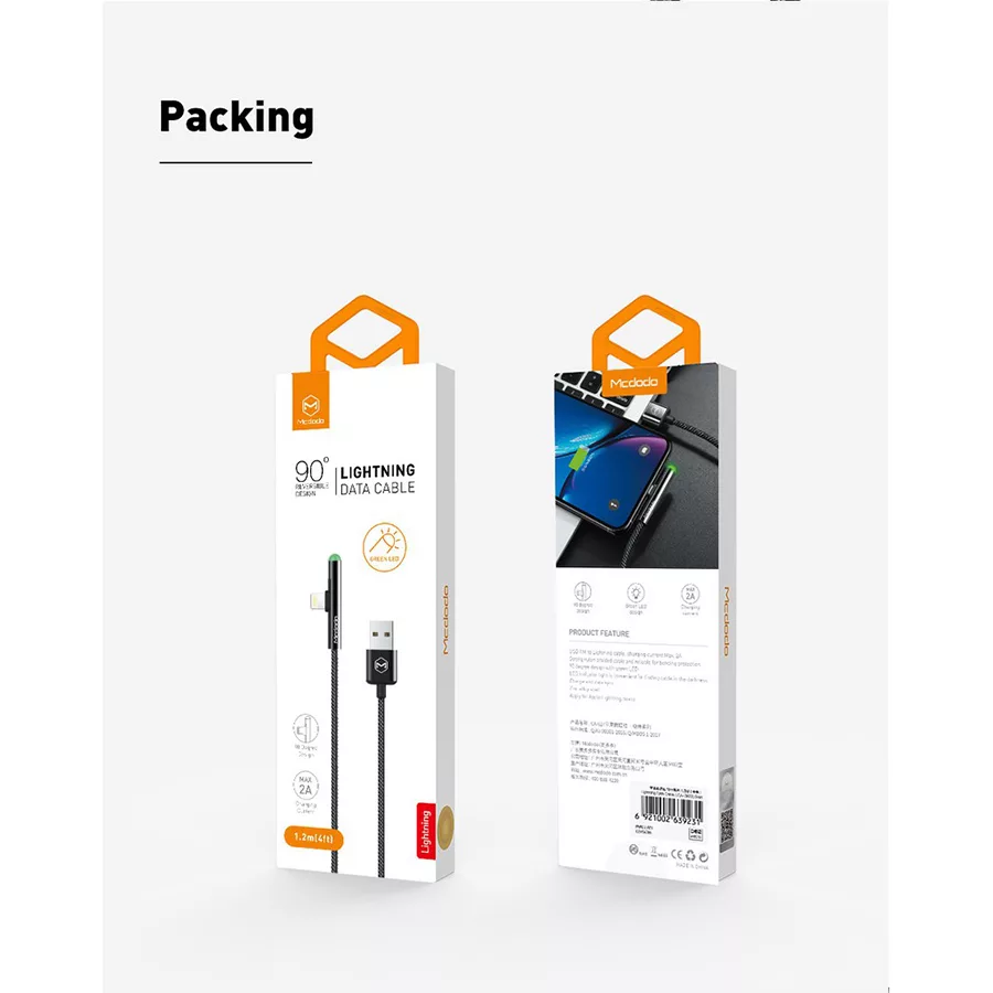 کابل تبدیل USB به لایتنینگ مک دودو مدل CA-6270 طول 1.2 متر