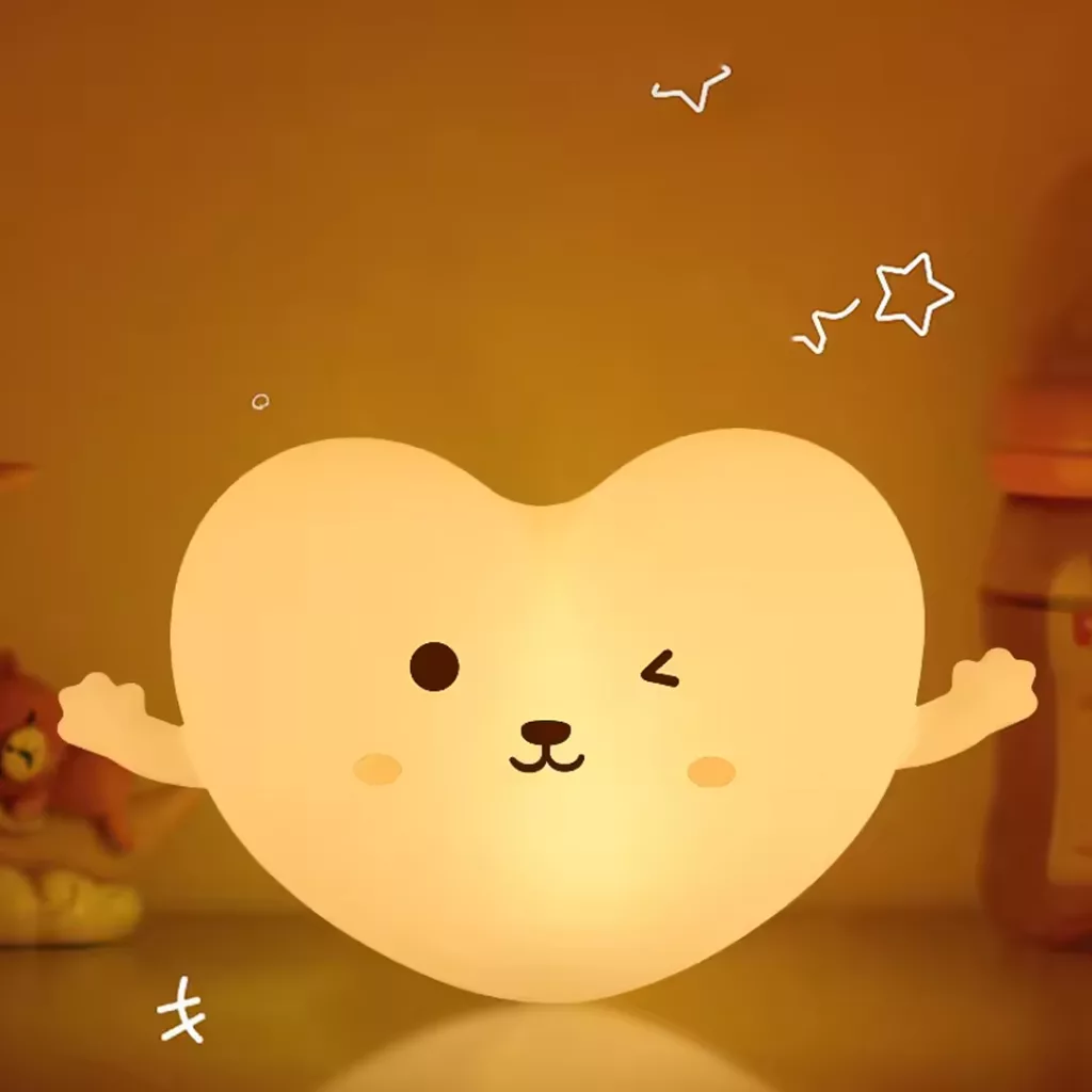 چراغ خواب کودک طرح قلب مدل love