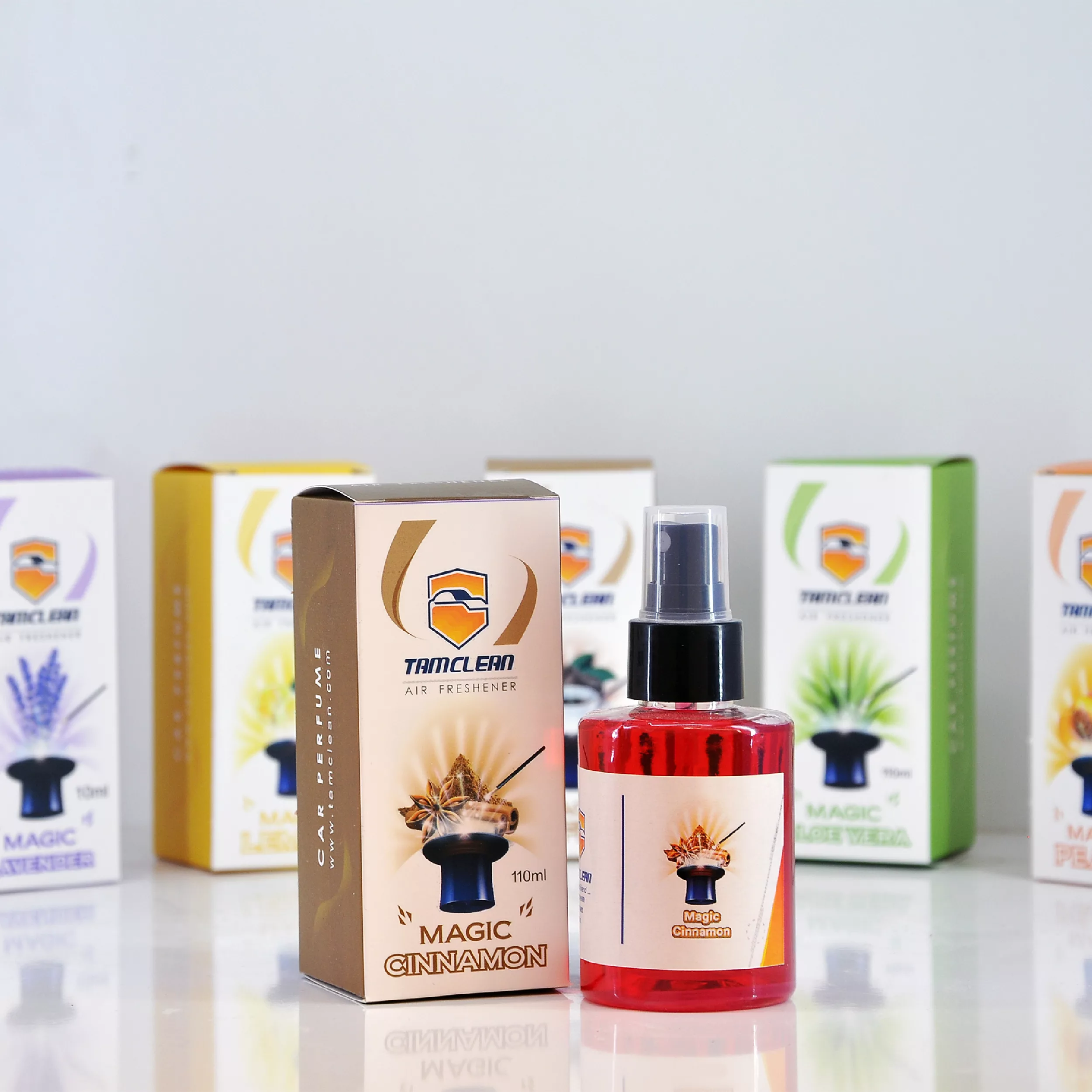 اسپری خوشبو کننده خودرو تام کلین مدل مجیک سینمن کد TC-FL110NES حجم 110 میلی لیتر