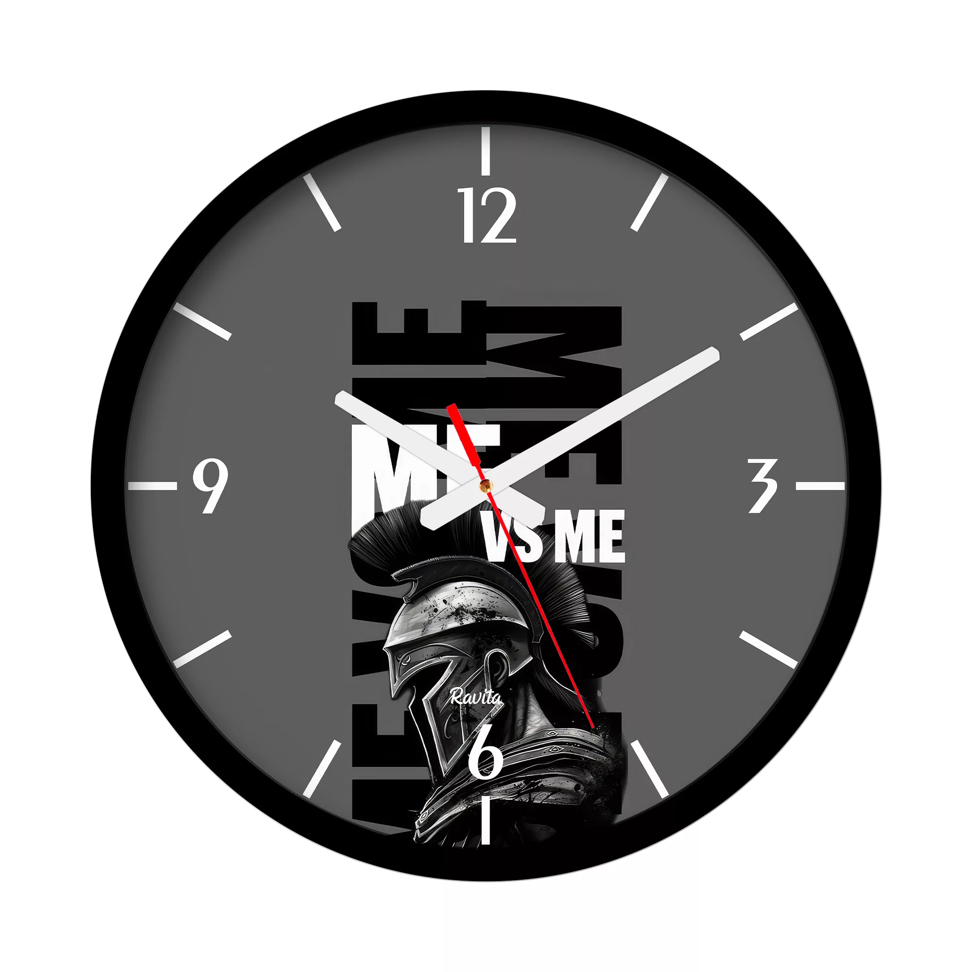 ساعت دیواری کوارتز راویتا مدل جملات انگیزشی کد 3695