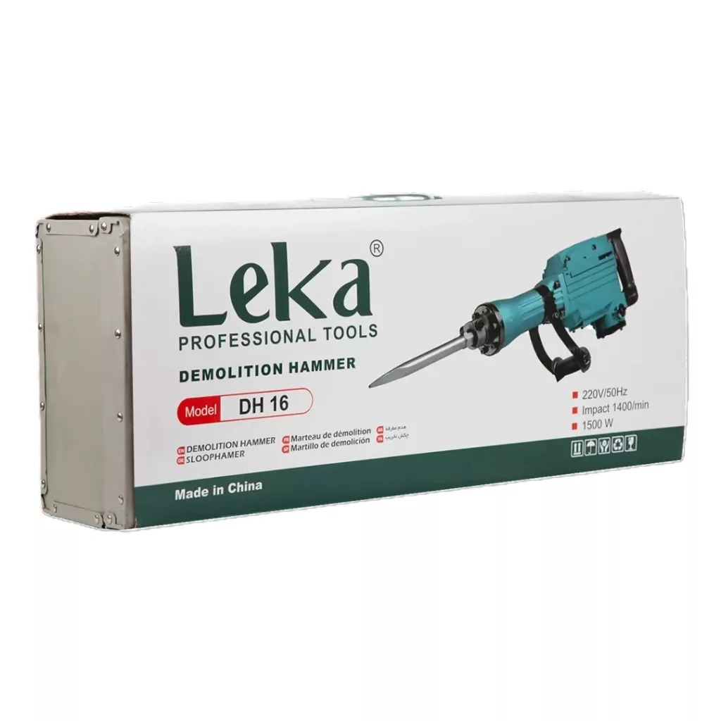 چکش تخریب مدل 16 کیلویی 1500 وات روغنی لکا مدل DH16