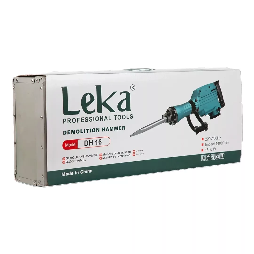 چکش تخریب مدل 16 کیلویی 1500 وات روغنی لکا مدل DH16