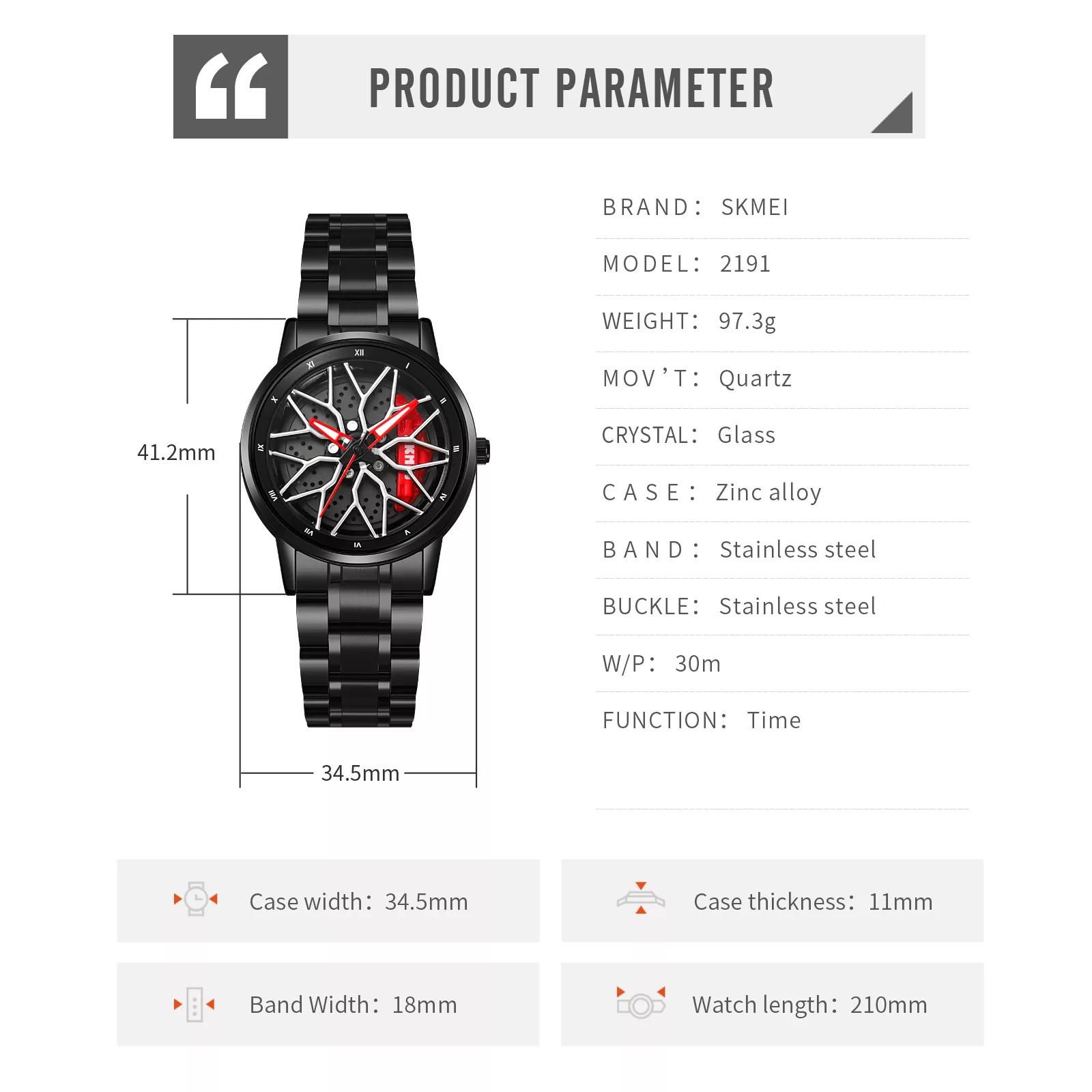 ساعت مچی عقربه ای زنانه اسکمی مدل 2191 کد 02