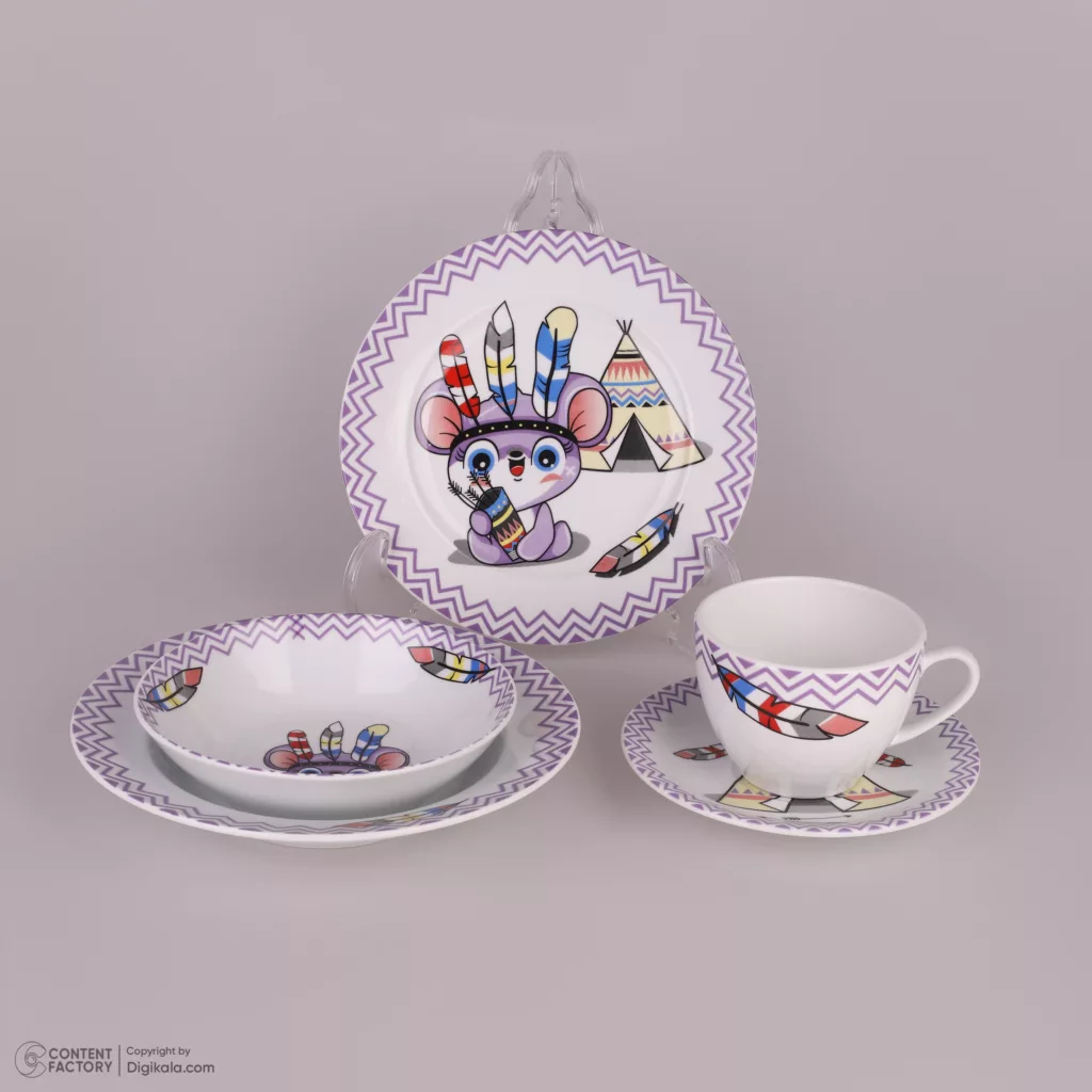 سرویس غذاخوری 5 پارچه افر مدل پیپر و پیکو ورژن 9