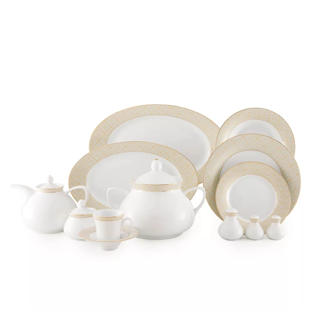 سرویس غذاخوری 108 پارچه چینی زرین ایران مدل شهرزاد آناهید درجه عالی