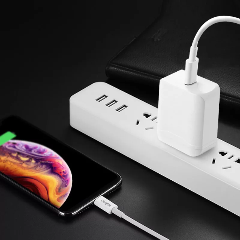 کابل شارژ USB-C به لایتنینگ هترون مدل MFI HC365i طول 1متر