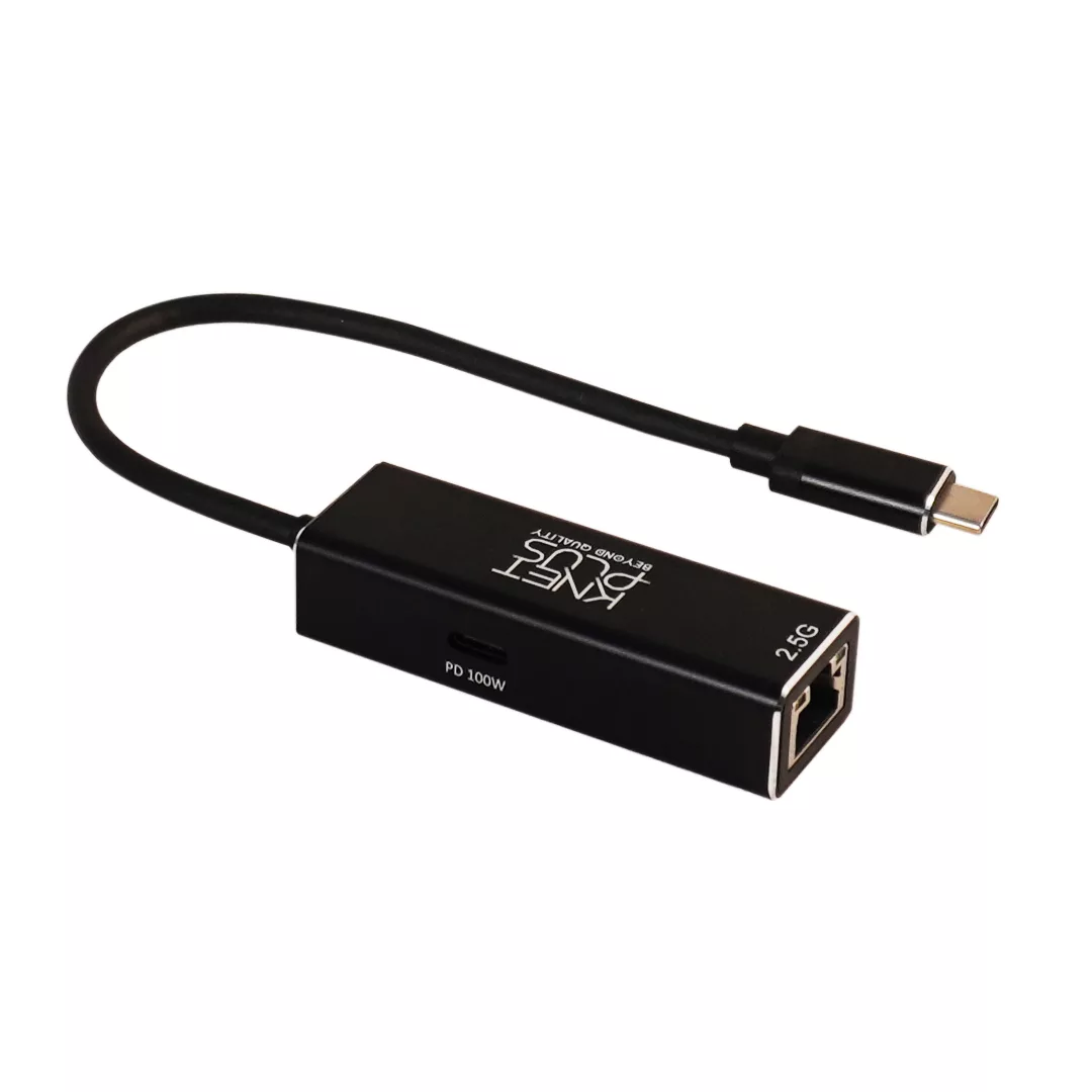 مبدل USB-C به LAN کی نت پلاس مدل KP-LA25P مبدل USB-C به LAN کی نت پلاس مدل KP-LA25P