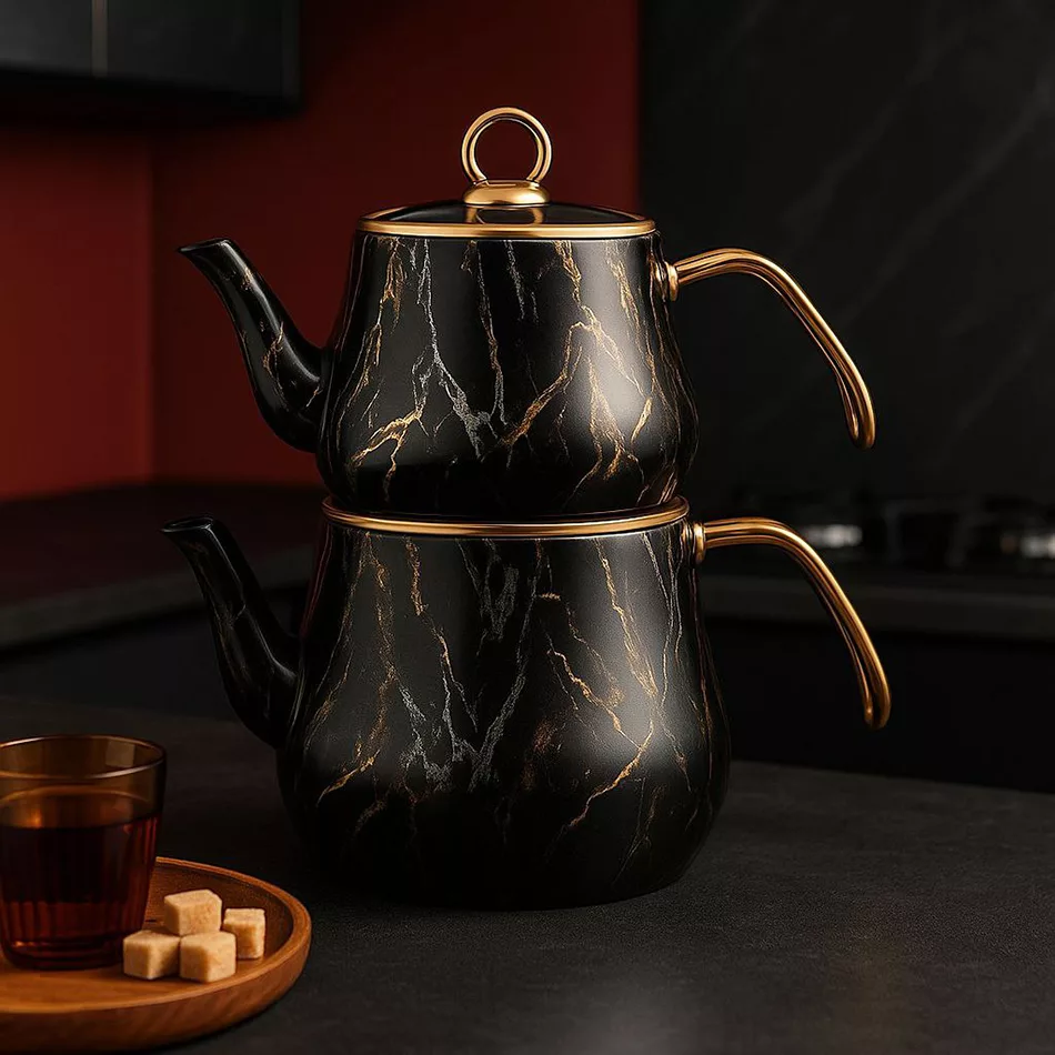 ست کتری و قوری مدل So-7201  گنجایش کتری 2.5 لیتر گنجایش قوری 1.5 لیتر